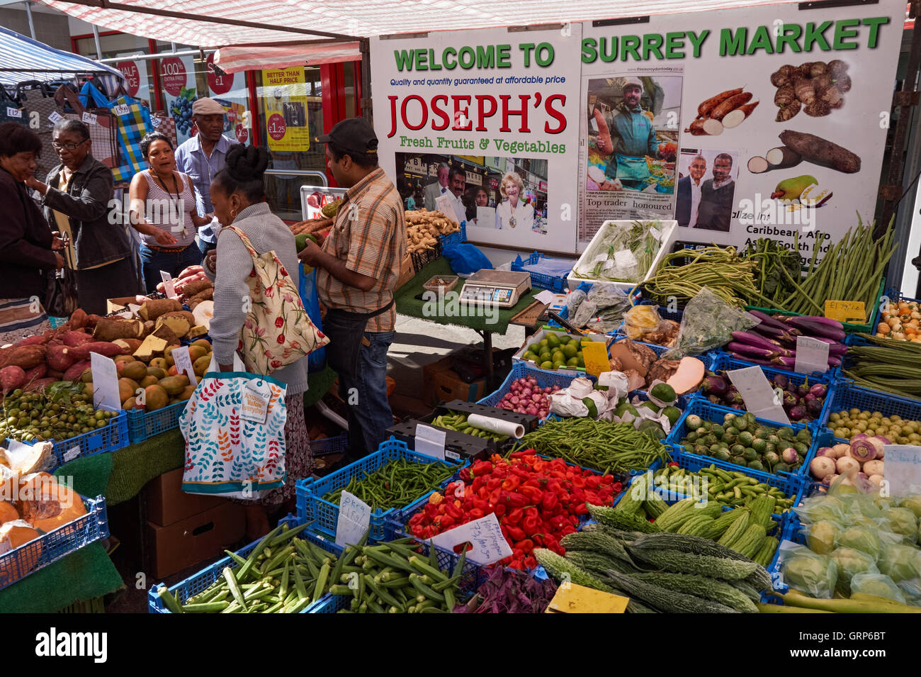 Surrey Straßenmarkt-in Croydon, London England Vereinigtes Königreich UK Stockfoto