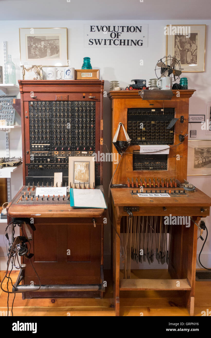 New Hampshire Telefonmuseum in Warner NH Stockfoto