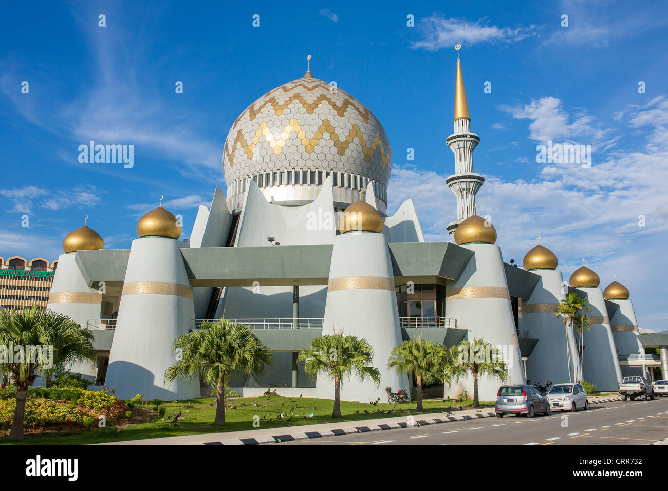 Kota Kinabalu, Malaysia - 7. Juni 2016: Masjid Negeri Sabah ist die staatliche Moschee von Sabah in Kota Kinabalu, Malaysia Stockfoto