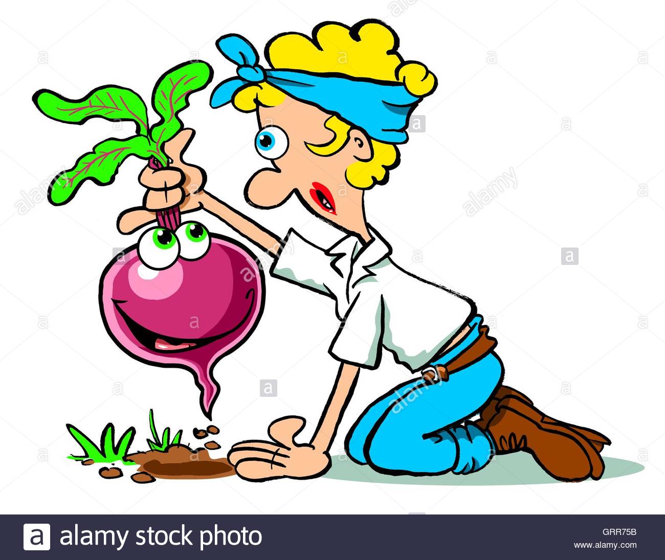 Cartoon Gardener Stockfotos & Cartoon Gardener Bilder Alamy
