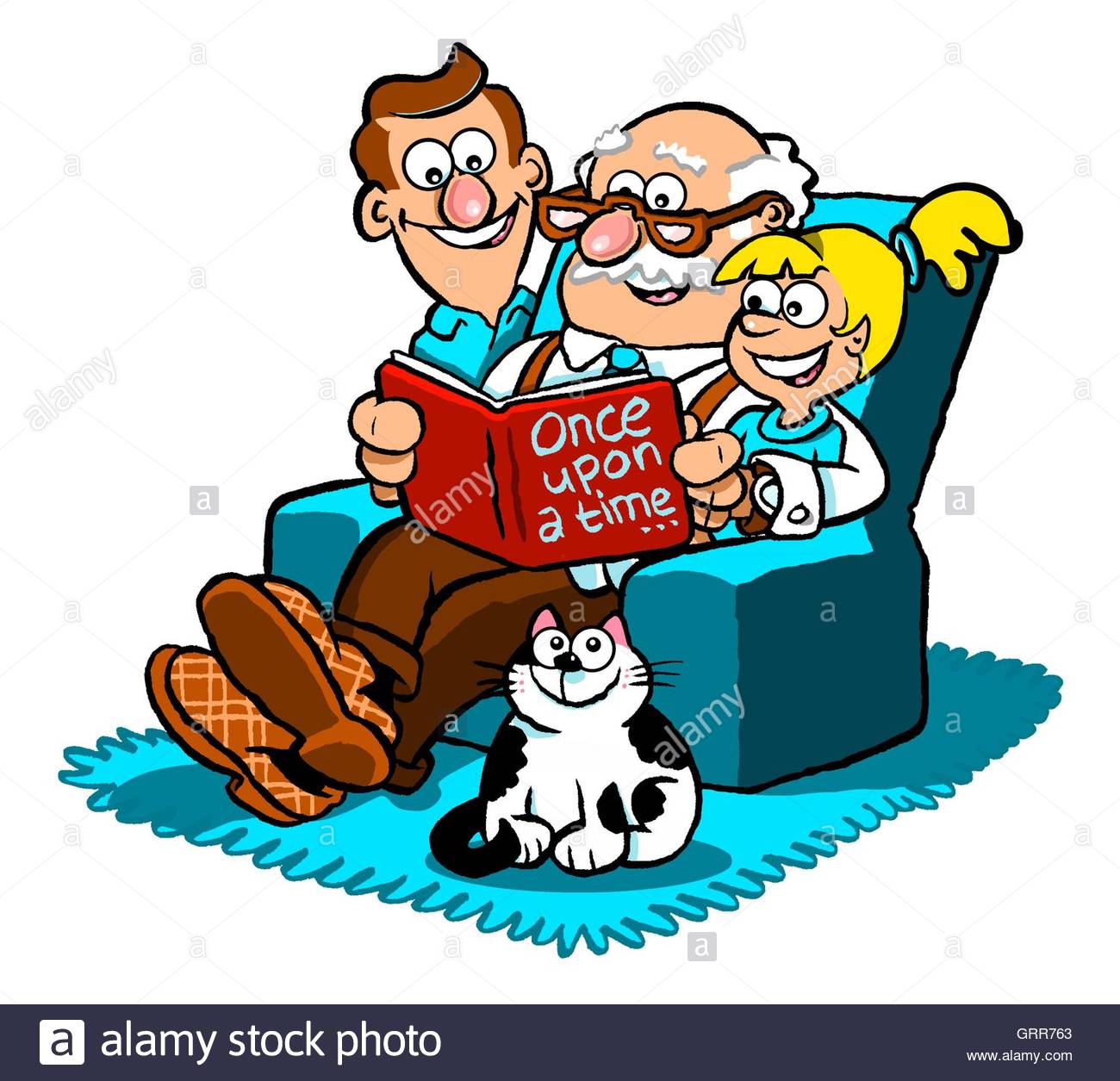 Cartoon Grandfather Stockfotos & Cartoon Grandfather Bilder - Alamy