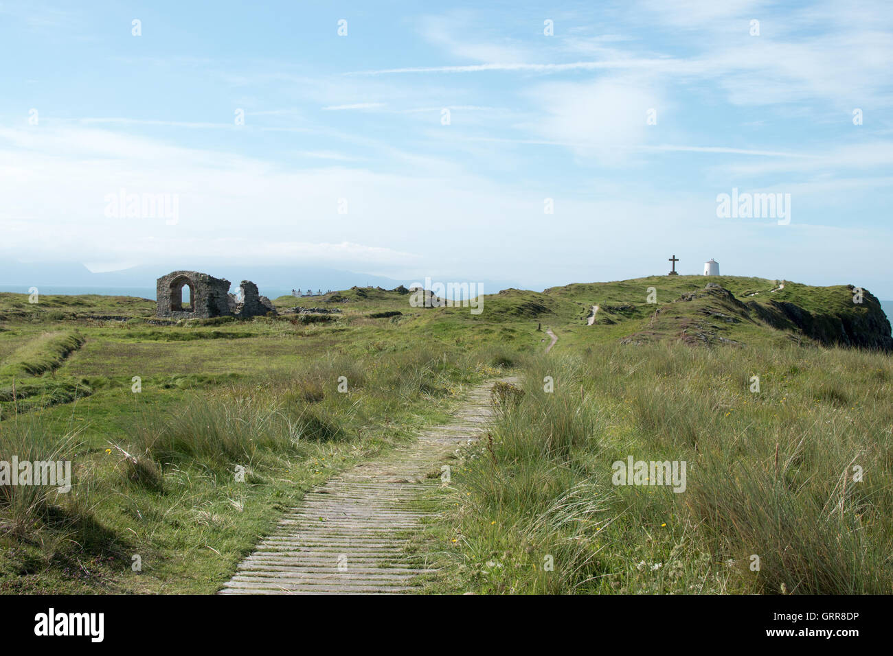 Llanddwyn Insel Anglesey. Nord-Wales Stockfoto