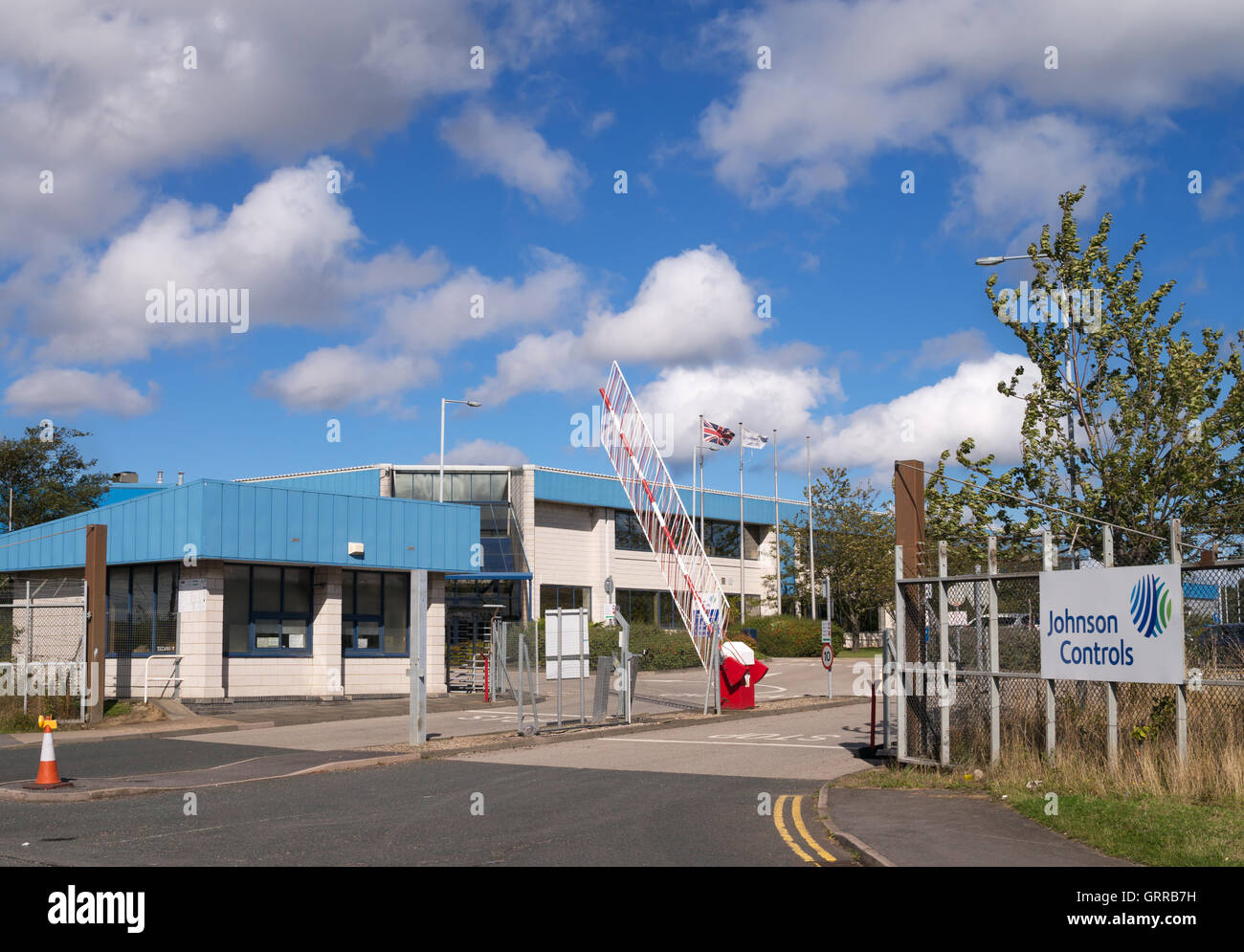 Johnson Controls Fabrik Washington, Tyne and Wear, England, UK Stockfoto