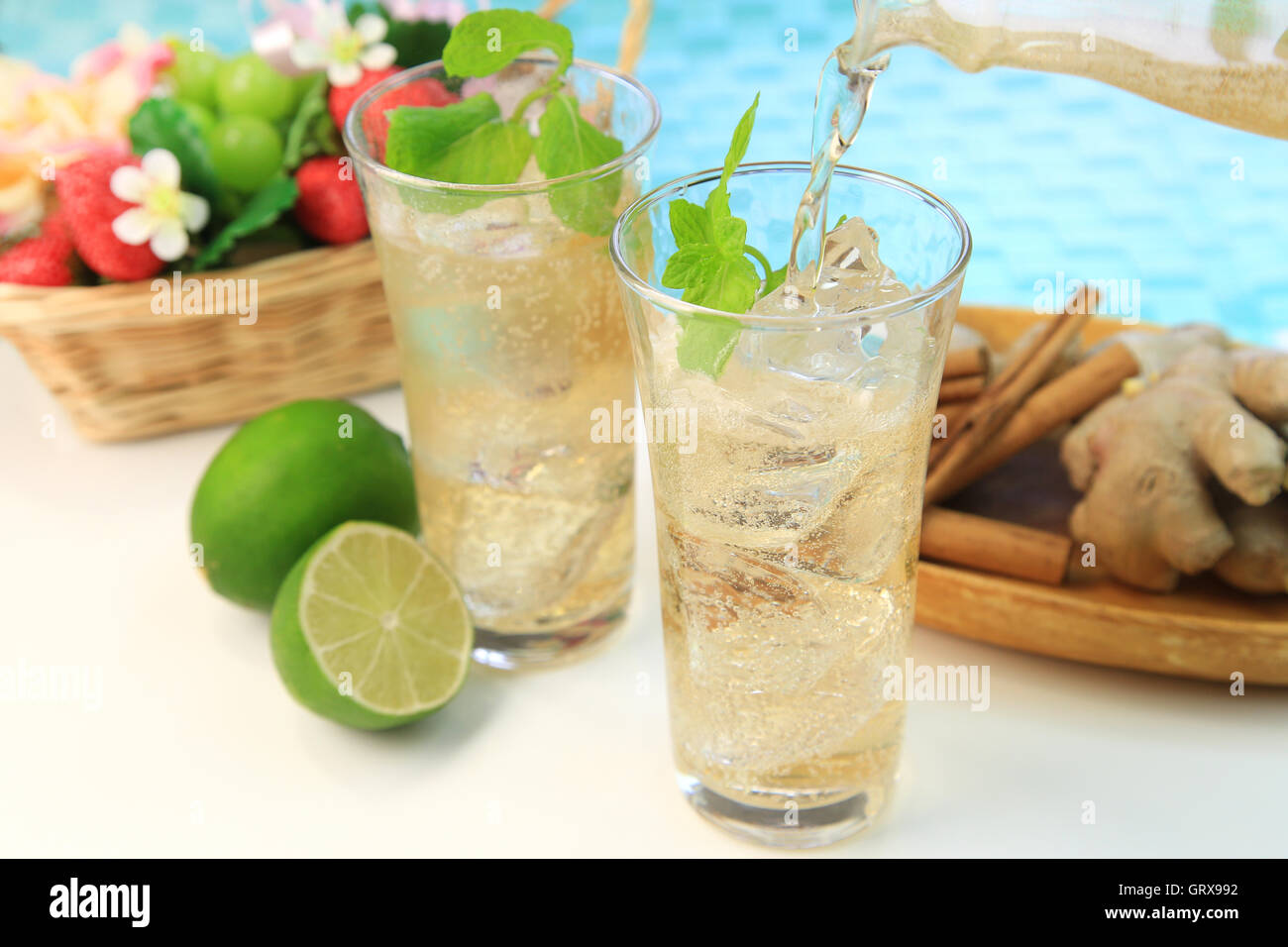 Ginger Ale Stockfoto