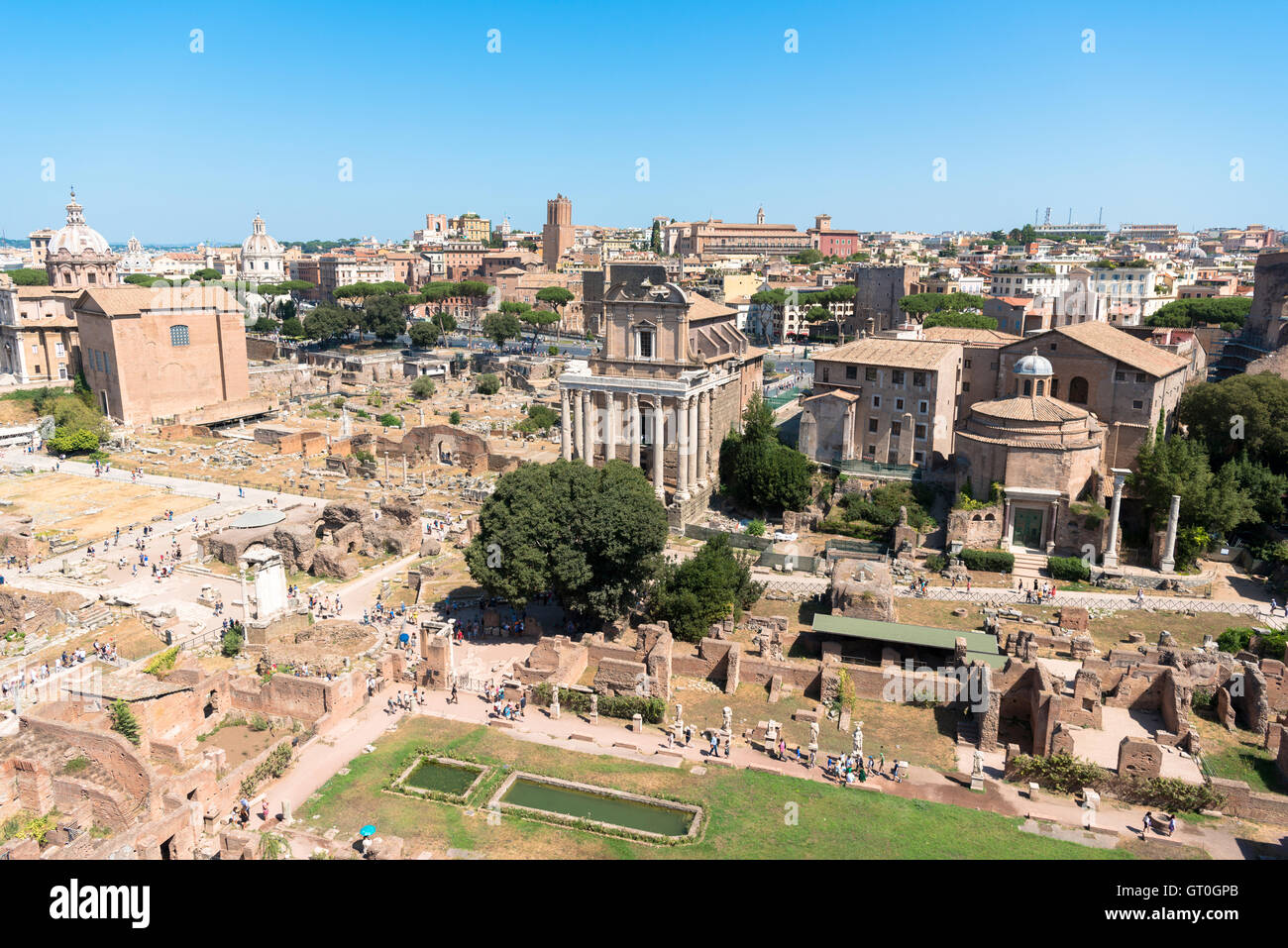 Das Forum Romanum, Rom, Italien Stockfoto