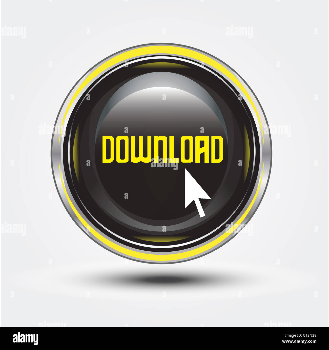Schaltfläche "Download" Stockfoto