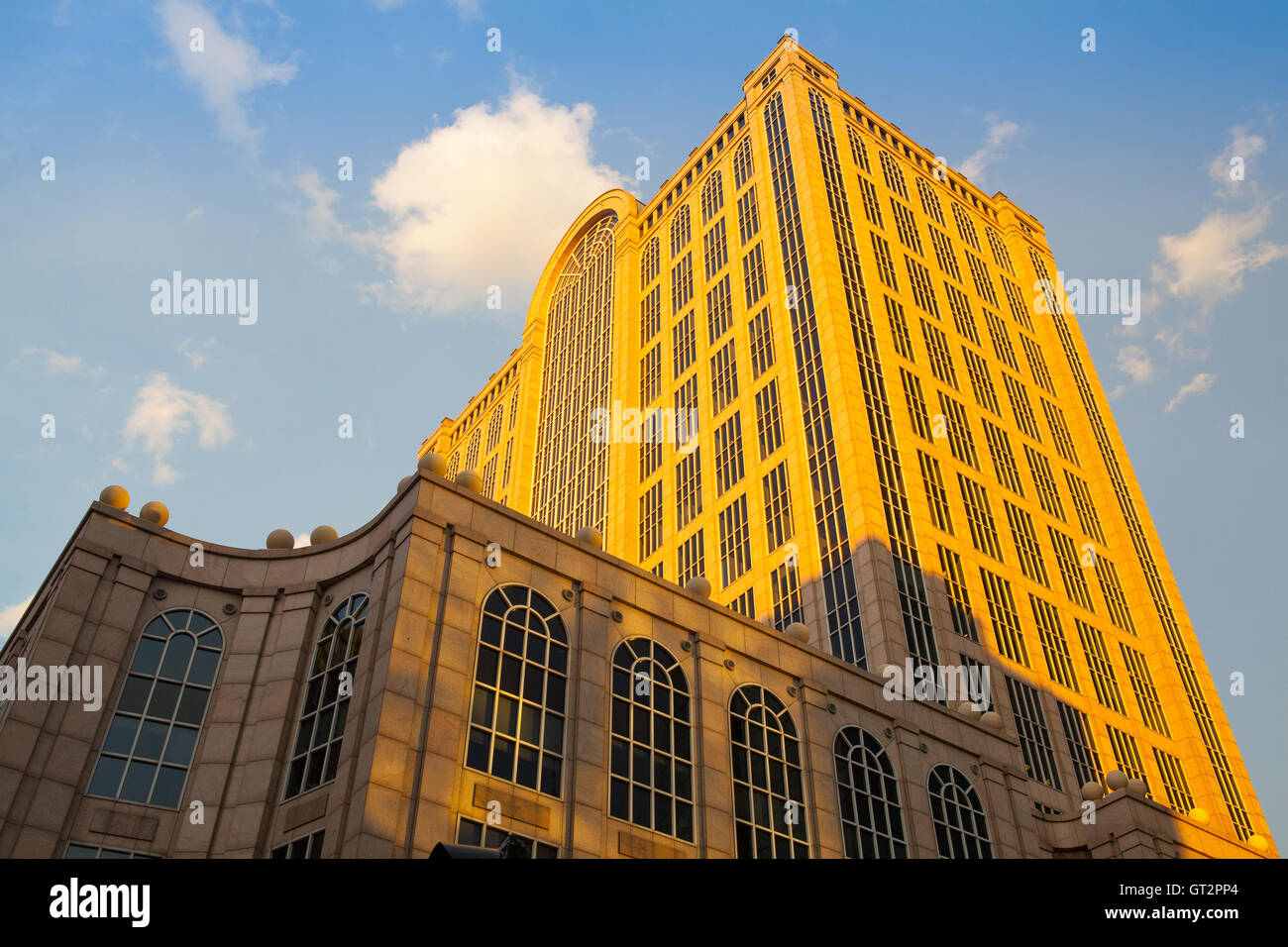 BOSTON, MASSACHUSETTS, USA - Juli 4,2016: fünf hundert Boylston Gebäude in Boston, Massachusetts. Stockfoto