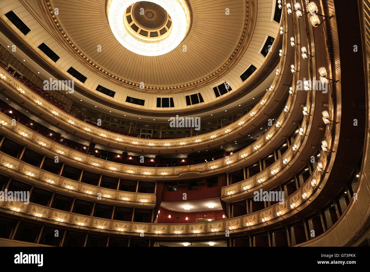 Wiener Staatsoper (Wiener Staatsoper) Interieur Stockfoto