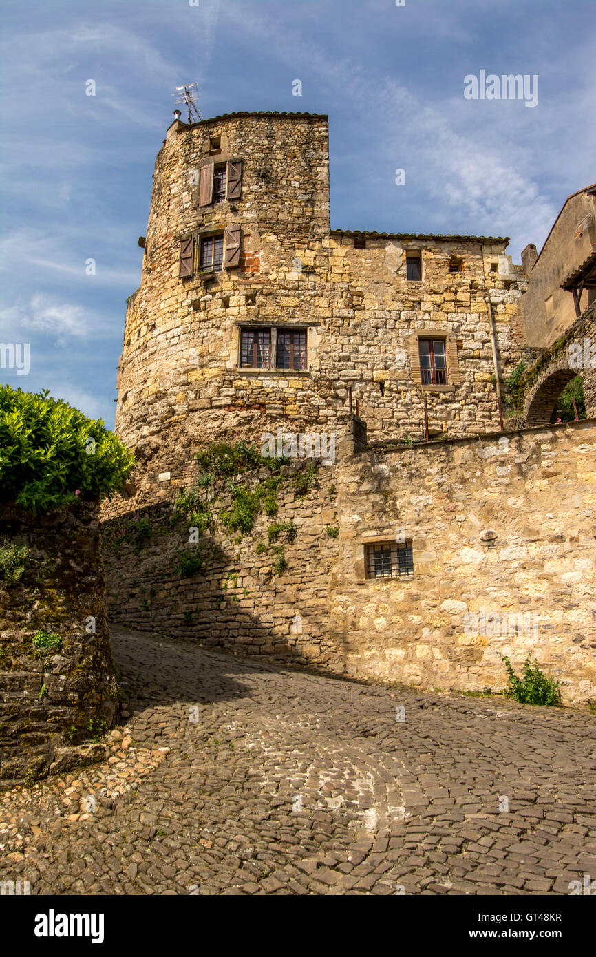 Cordes sur Ciel, einem der schönsten Dörfer von Frankreich, Tarn, Royal, Frankreich gekennzeichnet Stockfoto