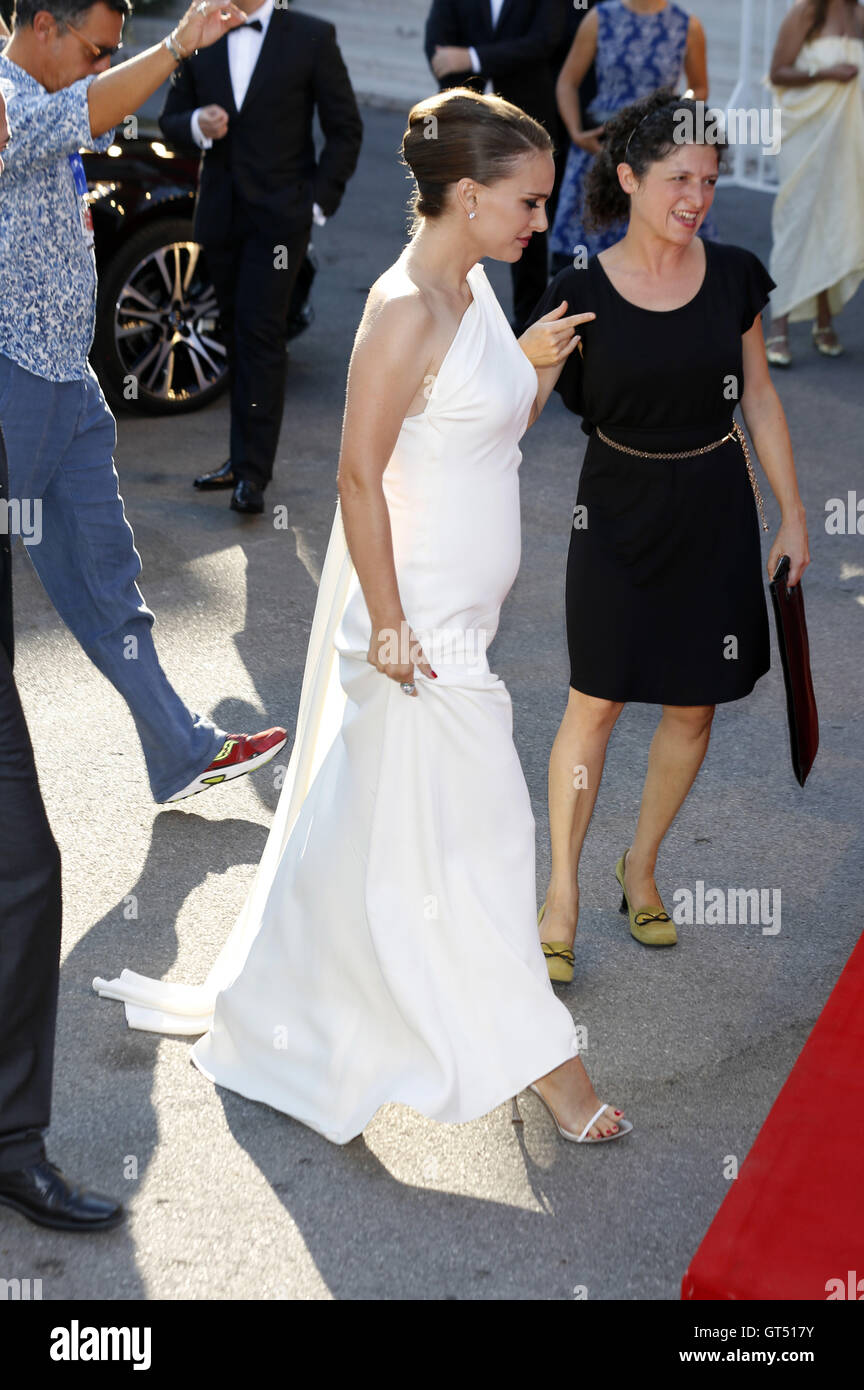 Venedig, Italien. 08. Sep, 2016. Natalie Portman besucht das "Planetarium" premiere auf dem 73. Venice International Film Festival am September, 08.09.2016 | Verwendung Weltweit © Dpa/Alamy Live-Nachrichten Stockfoto