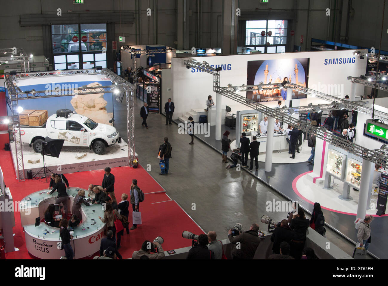 Mailand-Lombardei-Italien. Nero PhotoShow 2011.Digital Bildbearbeitung und Fotografie Messe in Italien, mit rund 300 Ausstellern, mit die meisten imp Stockfoto