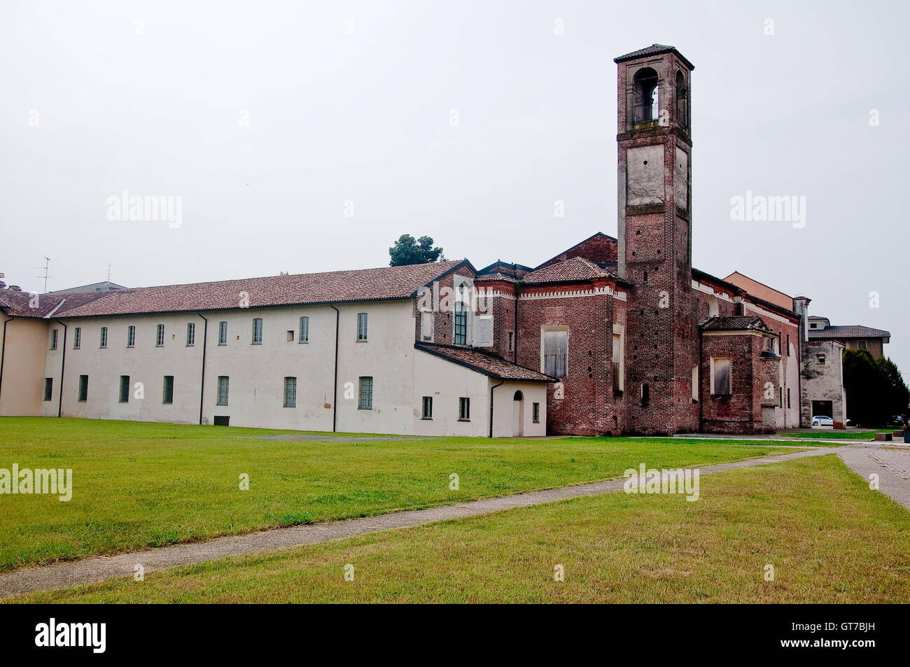 Kloster von angekündigt, befindet sich in Abbiategrasso ein Land nahe Mailand Stockfoto