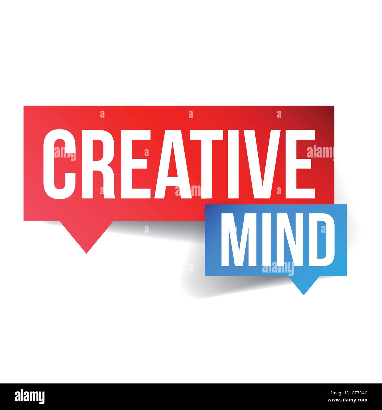 Creative Agency Schriftzug Sprechblase Stock Vektorgrafik Alamy