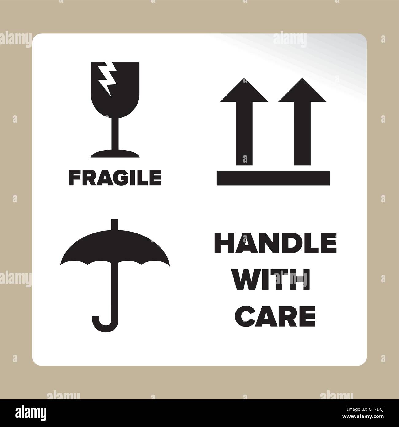 Verpackung, Etiketten oder Aufkleber Vektor Stock Vektor