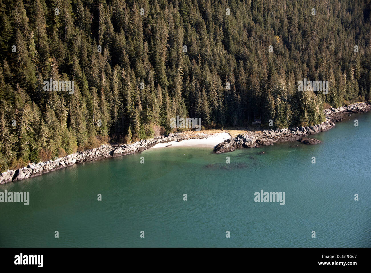 Juneau Eisfeld Flug Stockfoto