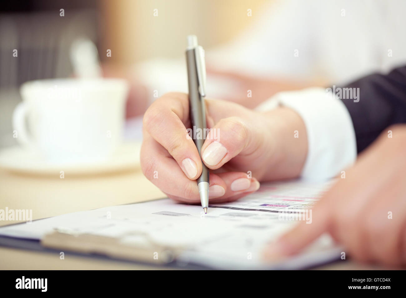 Geschäft Anmerkungen Stockfoto