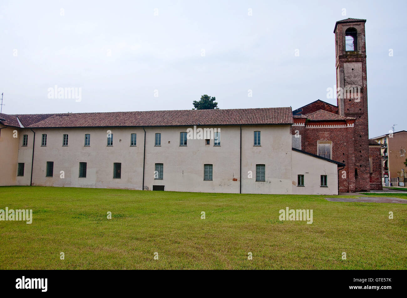 Kloster von angekündigt, befindet sich in Abbiategrasso ein Land nahe Mailand Stockfoto