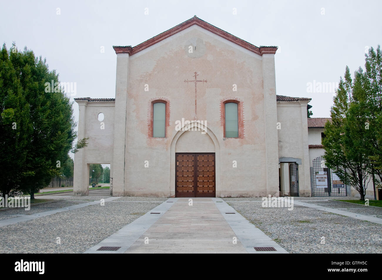 Kloster von angekündigt, befindet sich in Abbiategrasso ein Land nahe Mailand Stockfoto