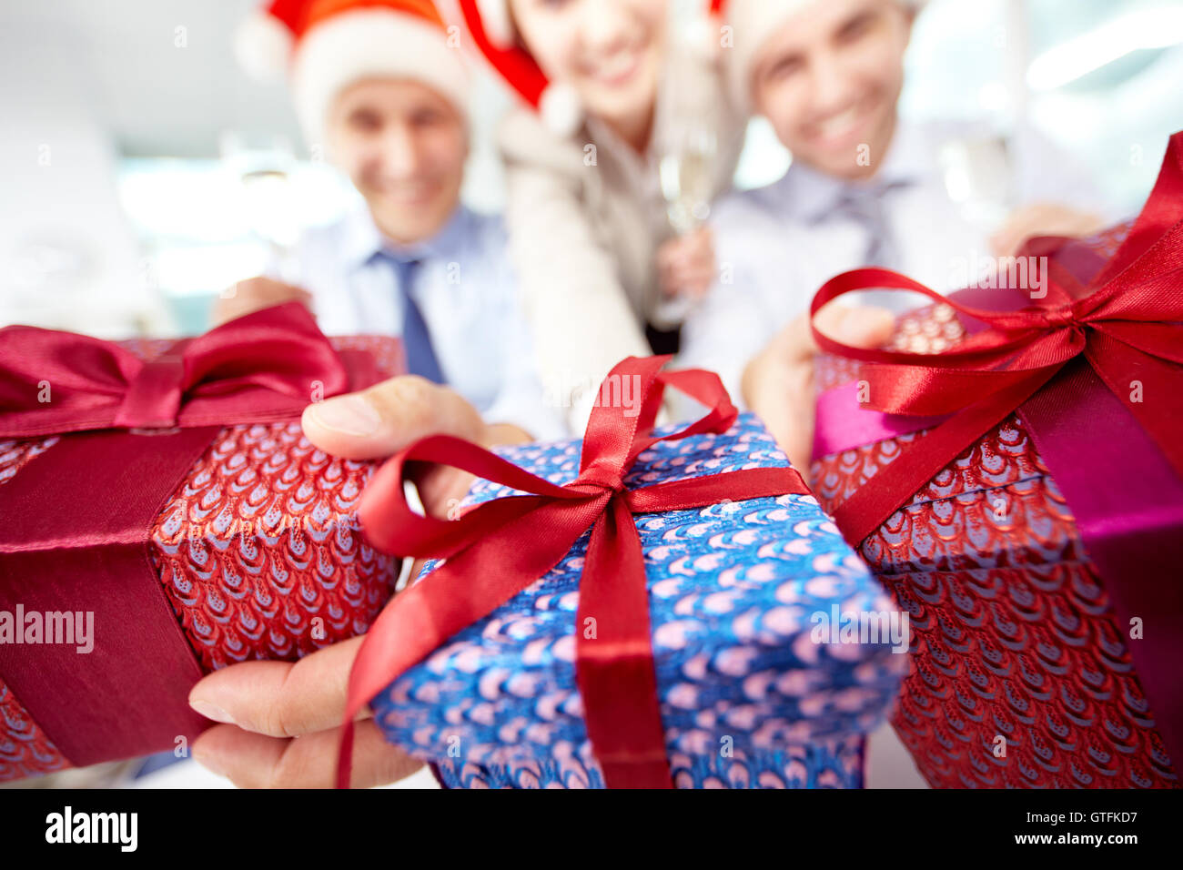 Weihnachtsgeschenke Stockfoto