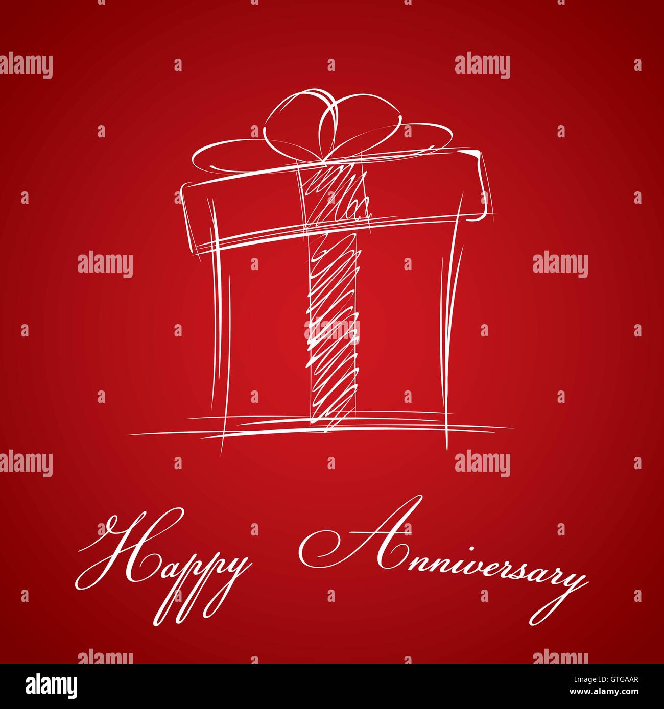 Jubiläum, Hintergrund, Vektor, glücklich, Feier, rot, Illustration, Zeichen, Dekoration, Design, Hochzeit, Element, Karte Stock Vektor