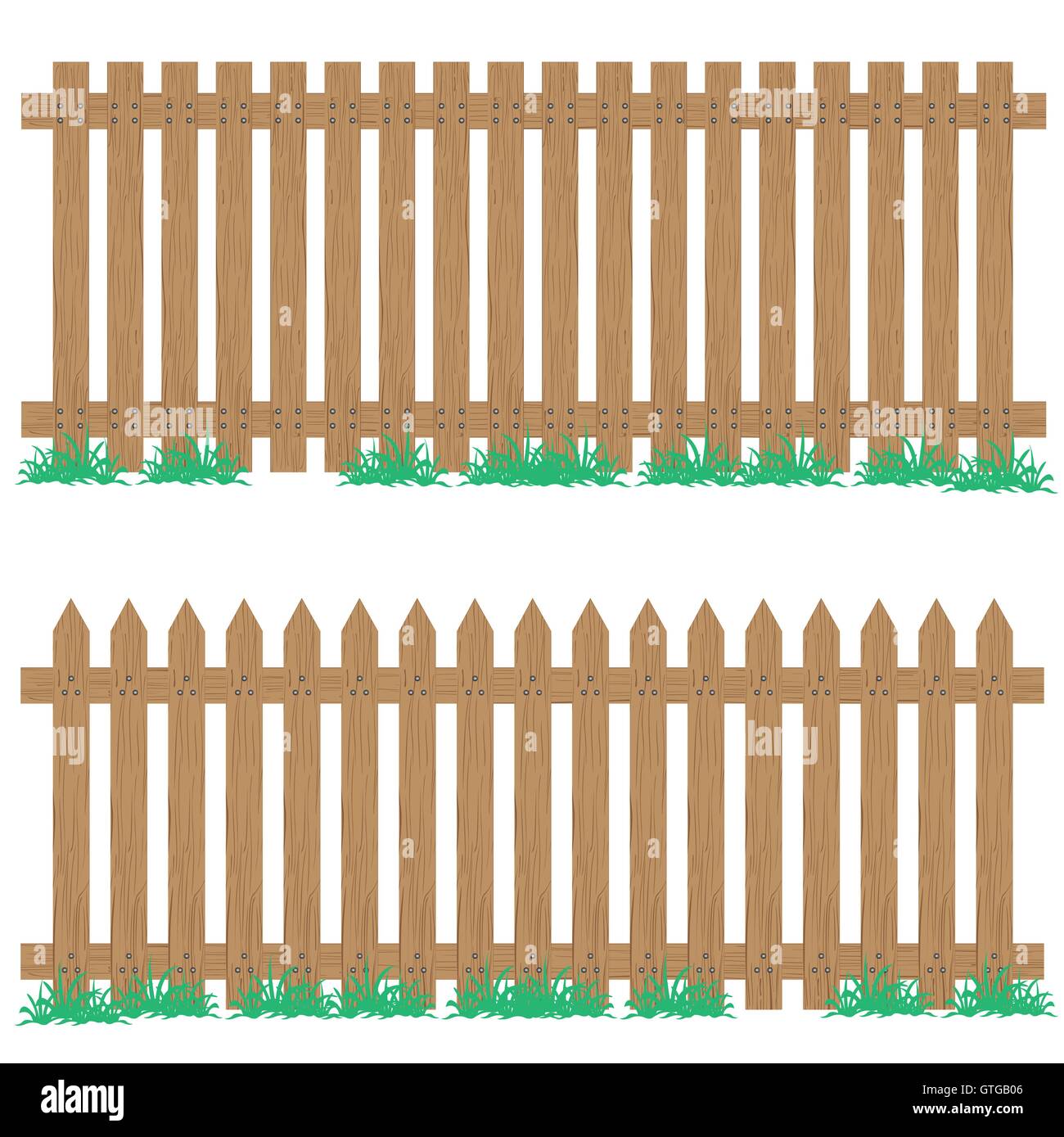 Hintergrund, Rahmen, Cartoon, Dekoration, Design, Gehäuse, Zaun, Garten, Abbildung, isoliert, Material, Natur, Objekt Stock Vektor