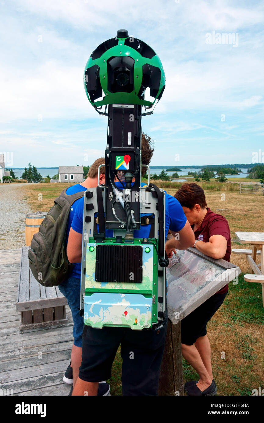 Der Trekker ist eines von mehreren Stücken Ausrüstung, die Google offiziell bei der Street View-Bilder für Google Earth nutzt Stockfoto