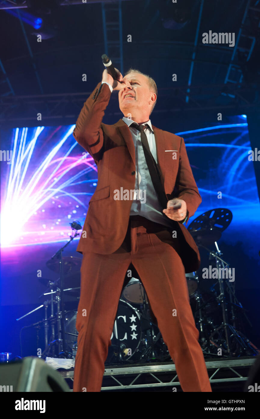 ABC spielen "Seebühne" Camper aufrufen, Ragley Hall, Alcester, Warwickshire. 27. August 2016 Stockfoto