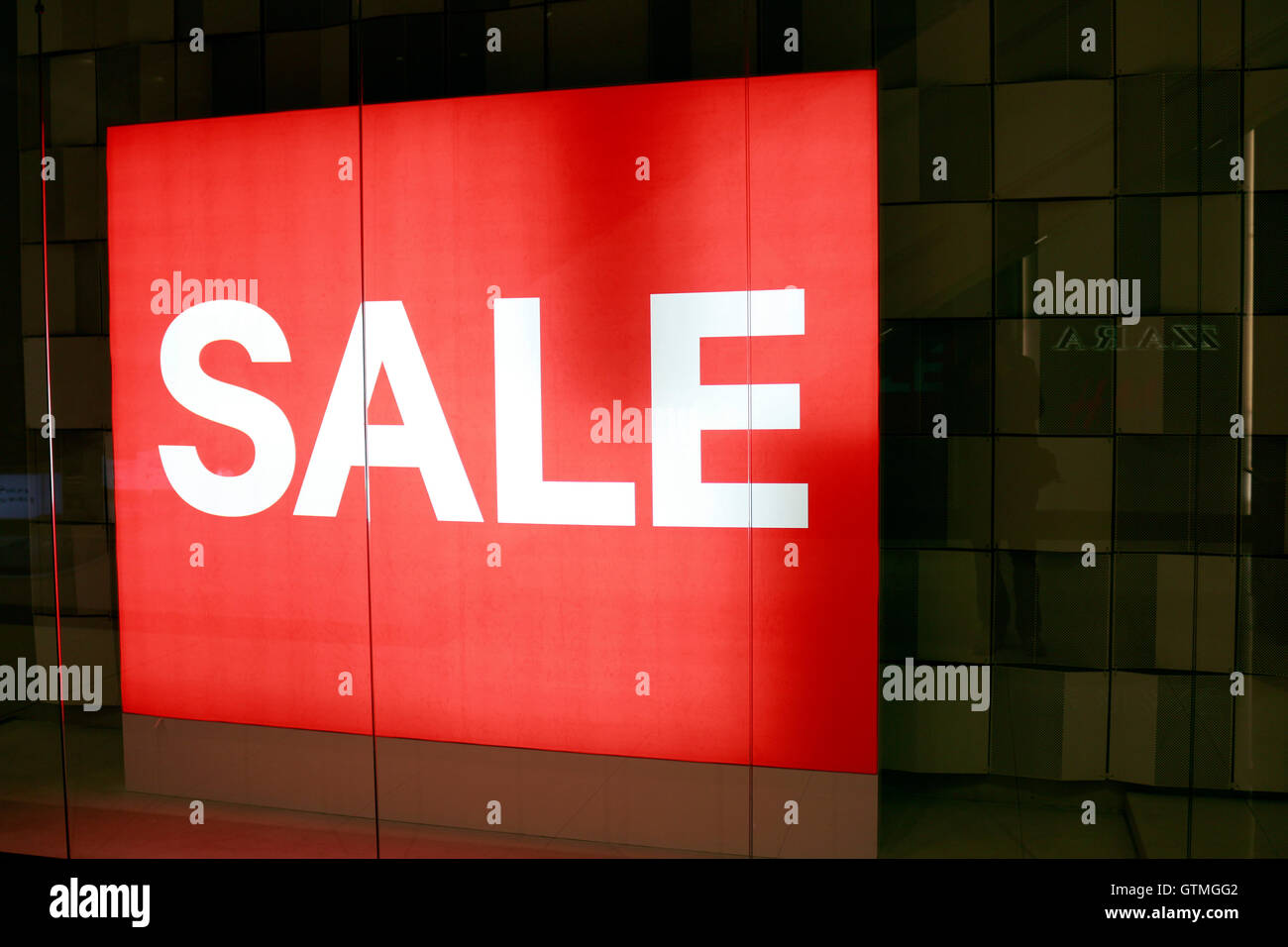 Logo der Marke "Sale", Berlin. Stockfoto
