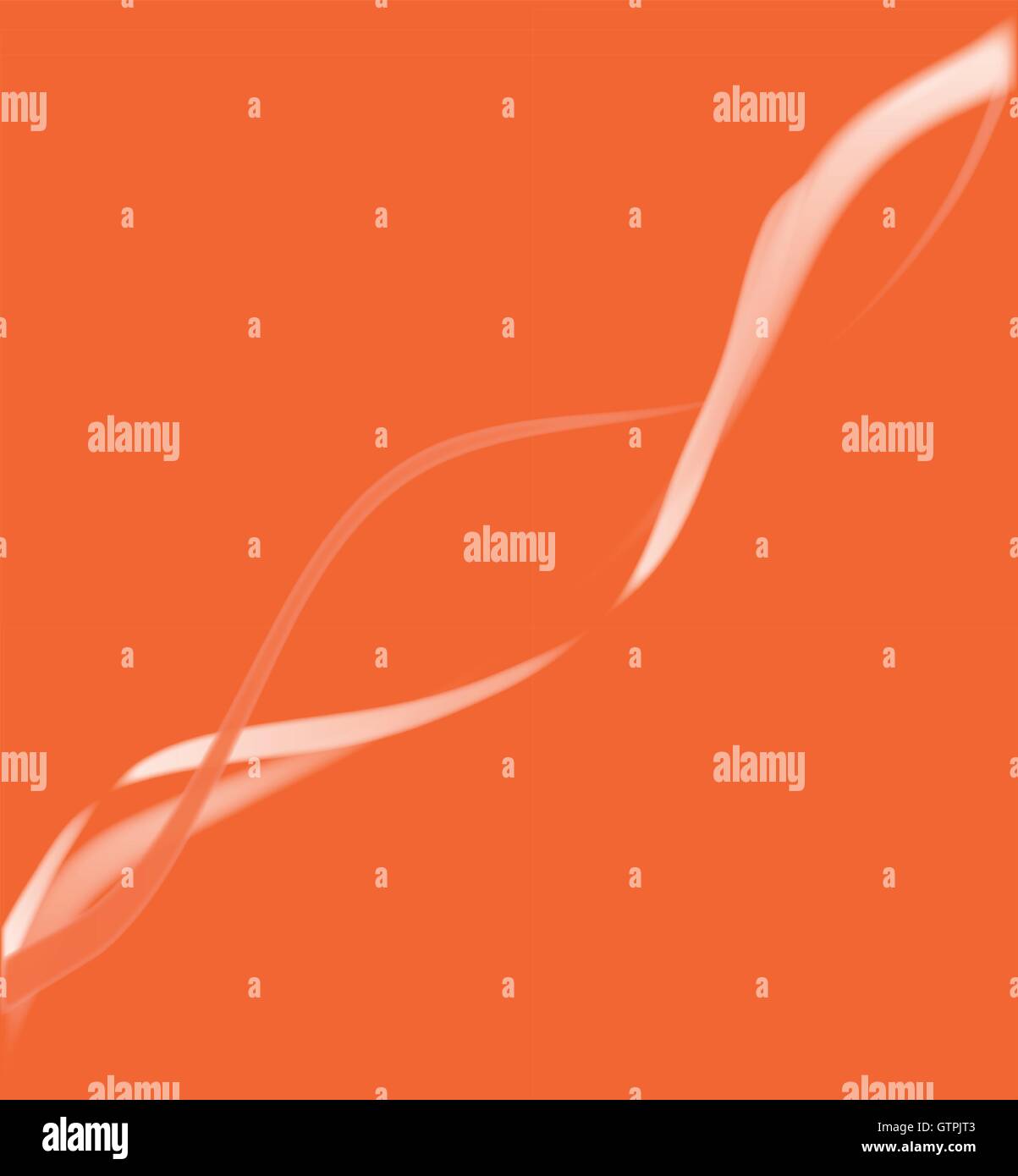 Orange schwebende Bänder als Hintergrund unscharf Stock Vektor
