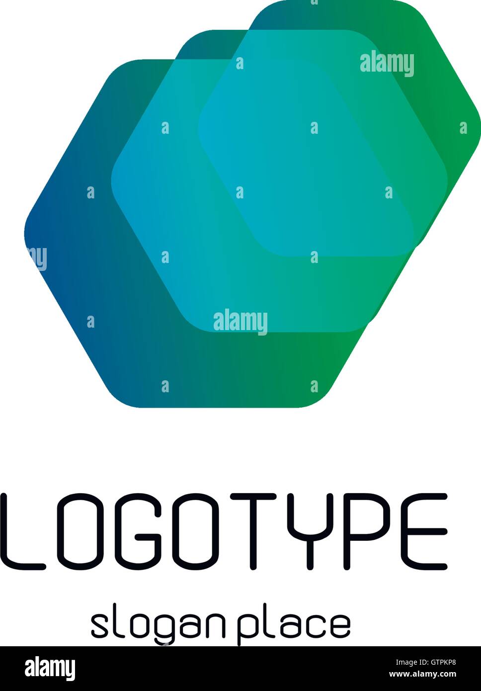 Isolierte Bunten Vektor Polygonalen Juwel Logo Blau Turkis Grun Farbe Schmuck Logo Geometrischen Sechseck Form Stock Vektorgrafik Alamy