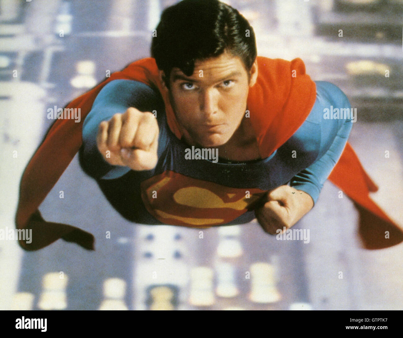 SUPERMAN 1978 Warner Bros Film mit Christopher Reeve Stockfoto
