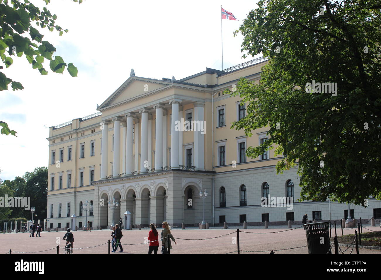 Norwegische königliche Schloss in Oslo Stockfoto