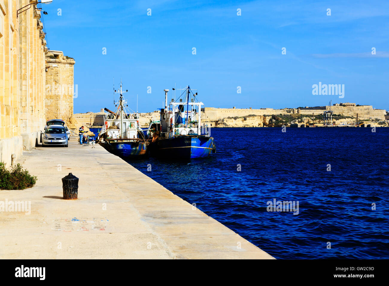 Fisch Markt Landung Kai, Floriana, Valletta, Malta Stockfoto