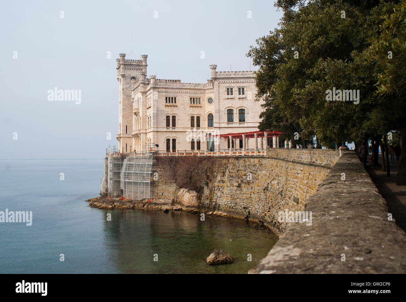 Schloss Miramare, Triest, Italien. Stockfoto Schloss Miramare, Triest, Italien. Stockfoto