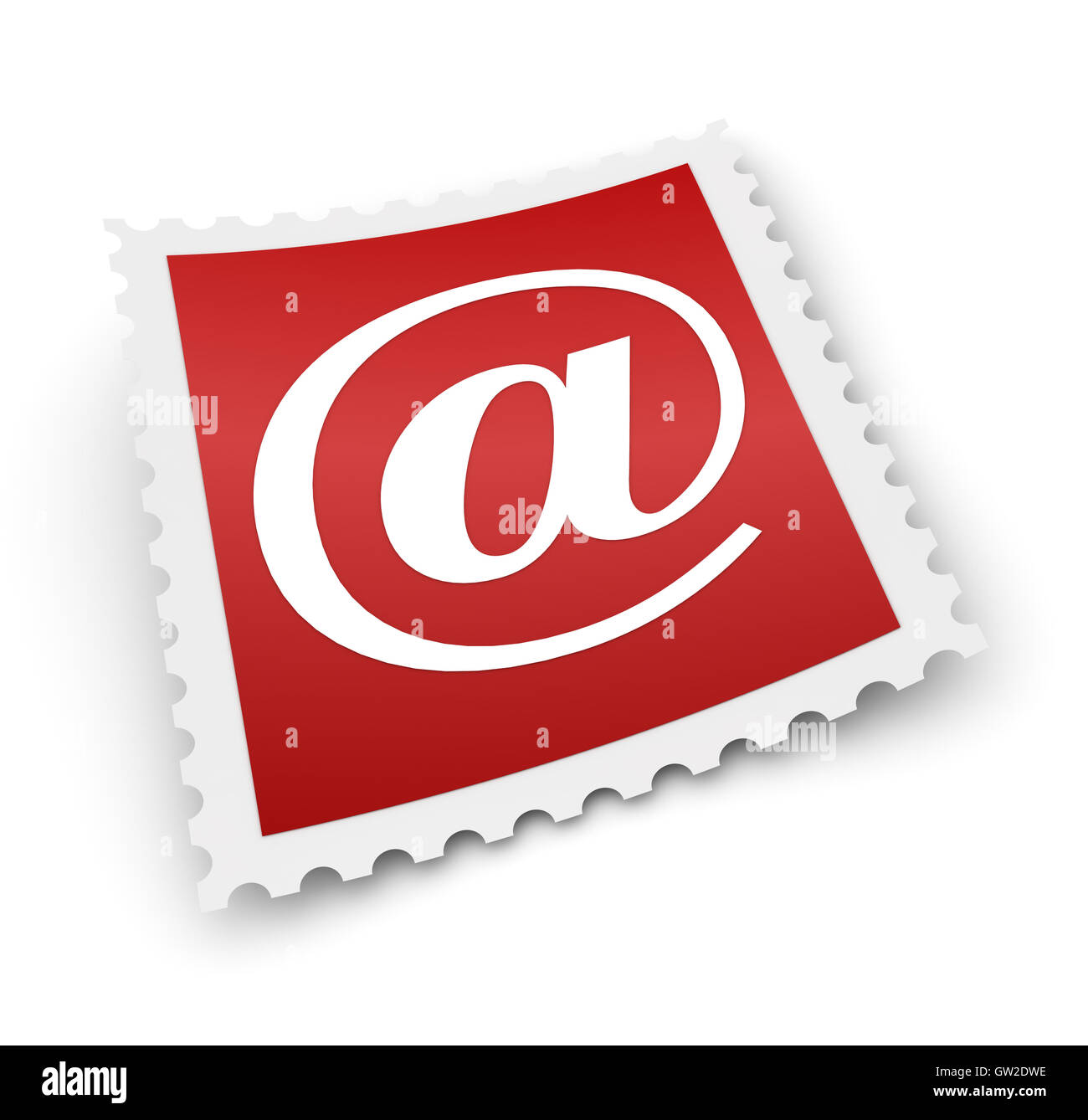 e Mail Briefmarke Konzept 3d illustration Stockfoto