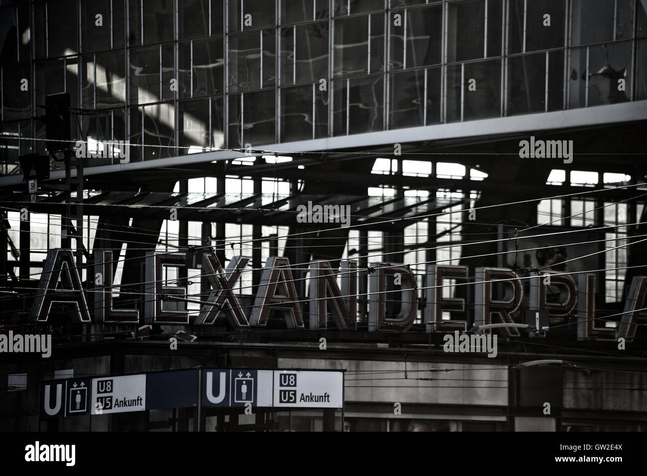 U-Bahnstation Alexanderplatz Stockfoto