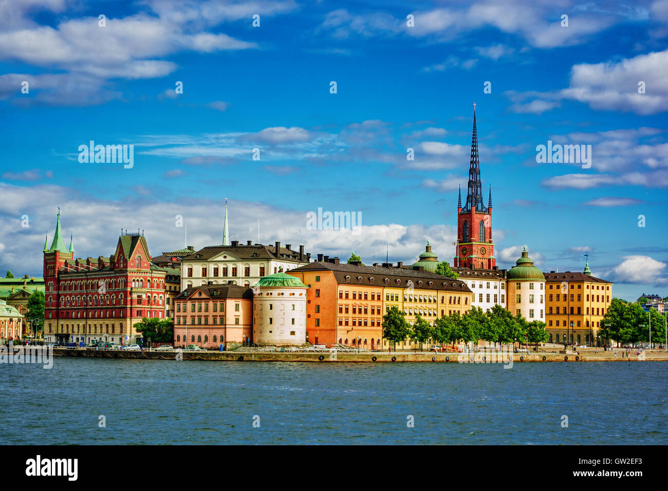 August 2016, Stadtbild von Stockholm (Schweden) Stockfoto