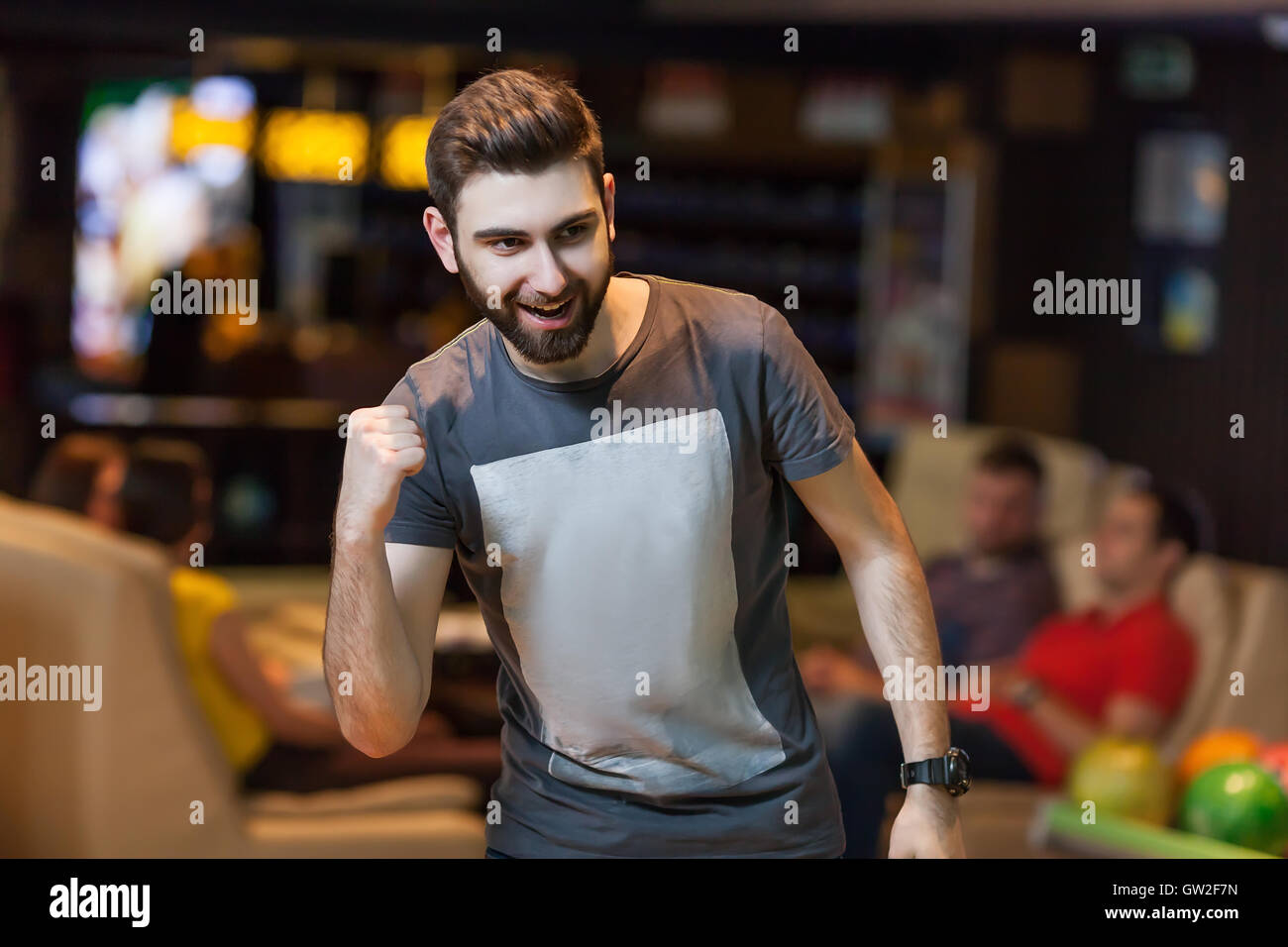 Glücklicher Mann Stockfoto