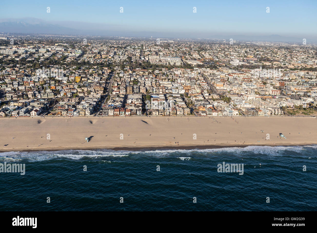 Hermosa Beach Gemeinde an der Küste in der Nähe von Los Angeles in Südkalifornien. Stockfoto