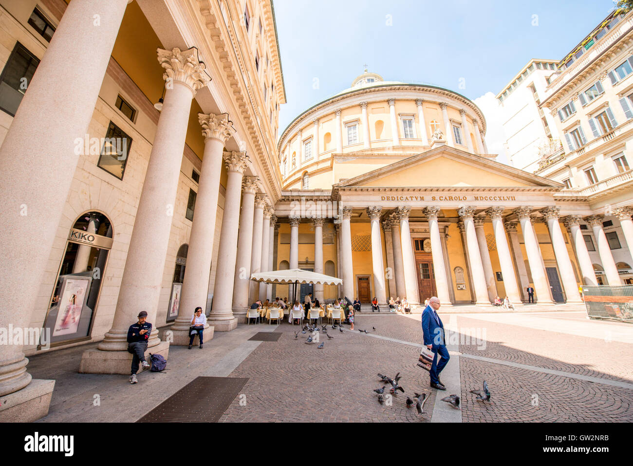 Kirche San Carlo al Corso in Mailand Stockfoto