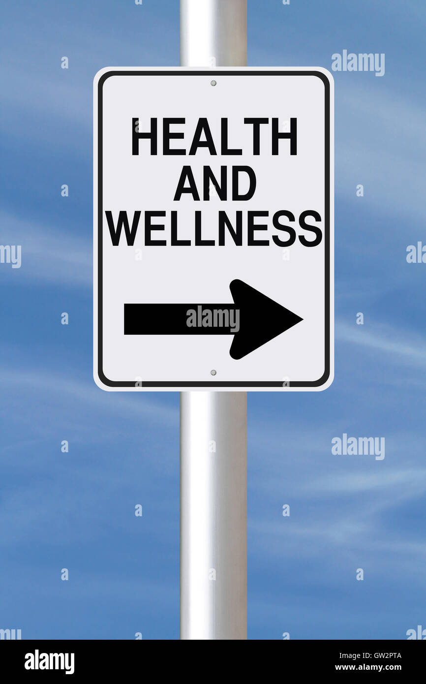 Dieser Weg zu Gesundheit und Wellness Stockfoto