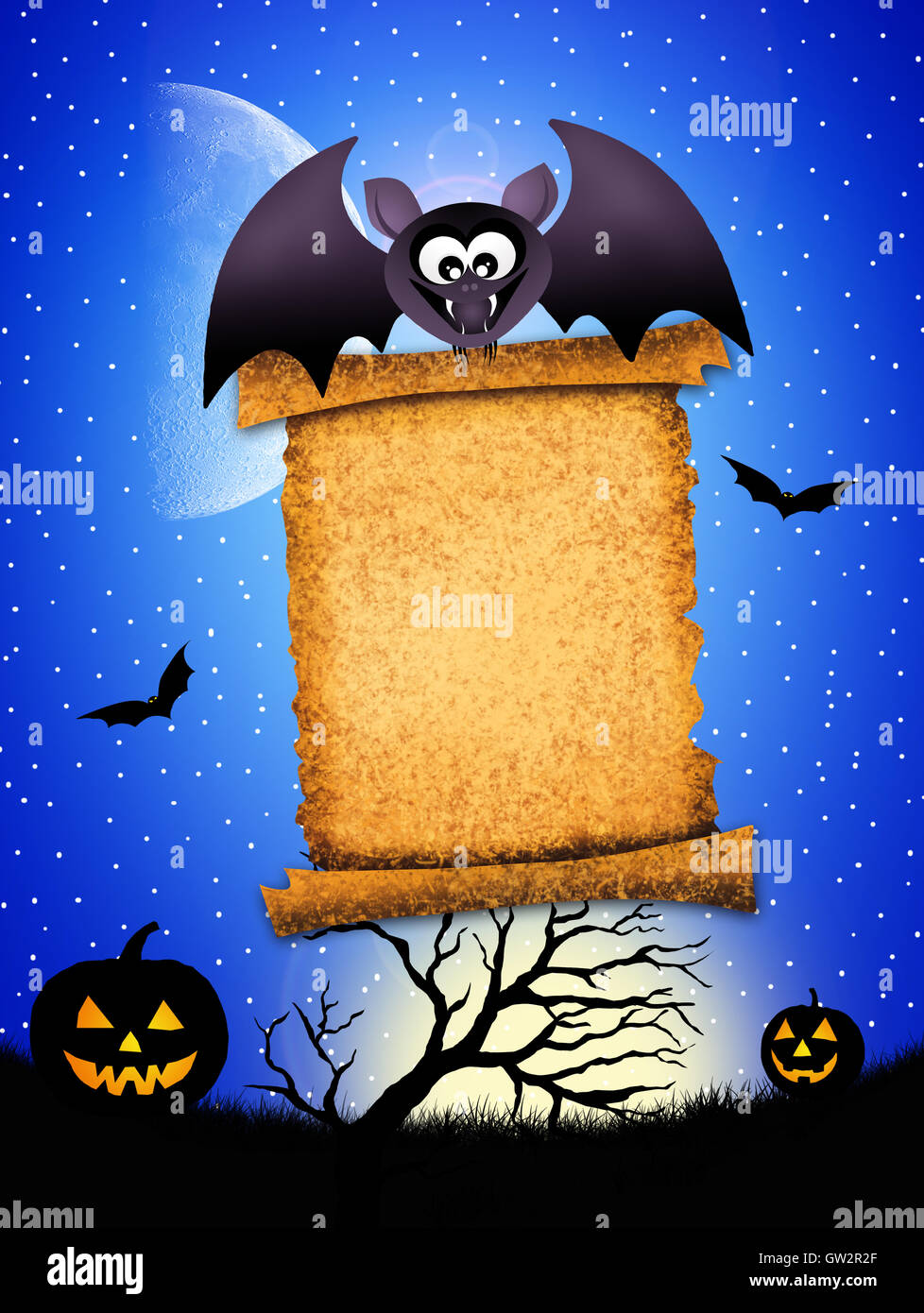 Fledermaus-cartoon Stockfoto