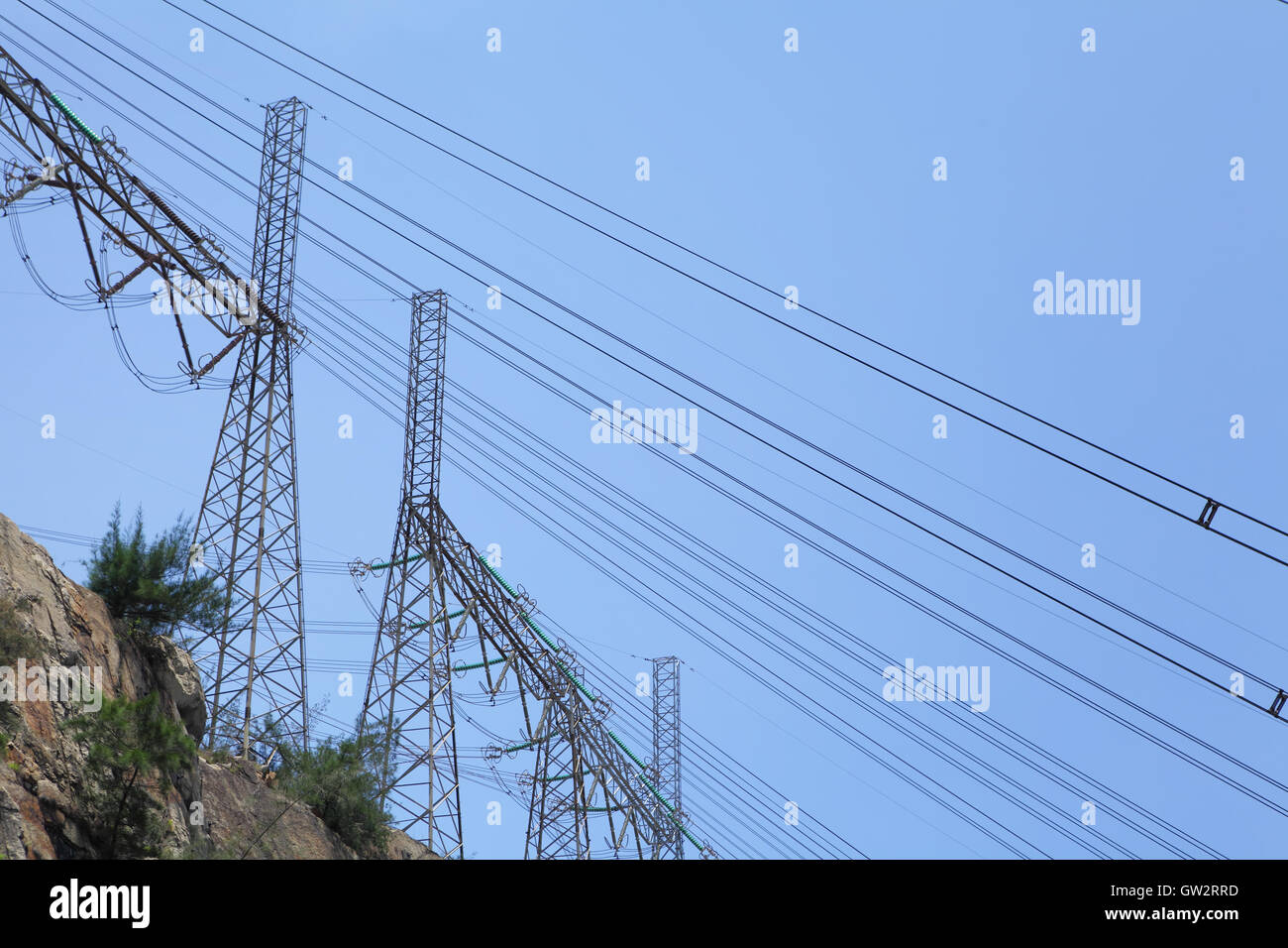Power Distribution-tower Stockfoto