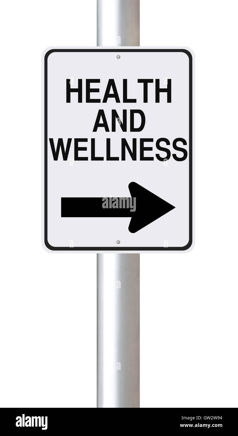 Dieser Weg zu Gesundheit und Wellness Stockfoto