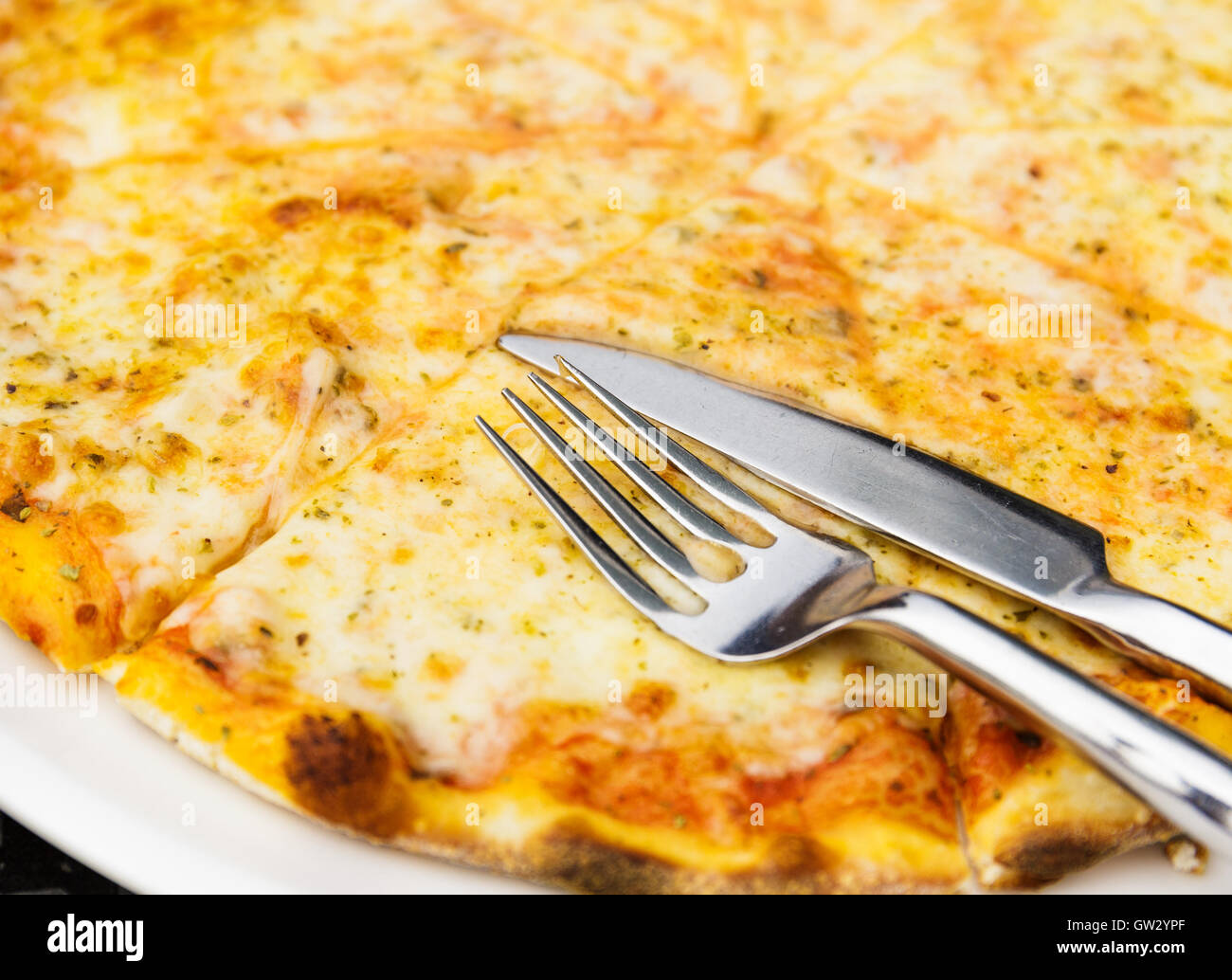 Käse-pizza Stockfoto