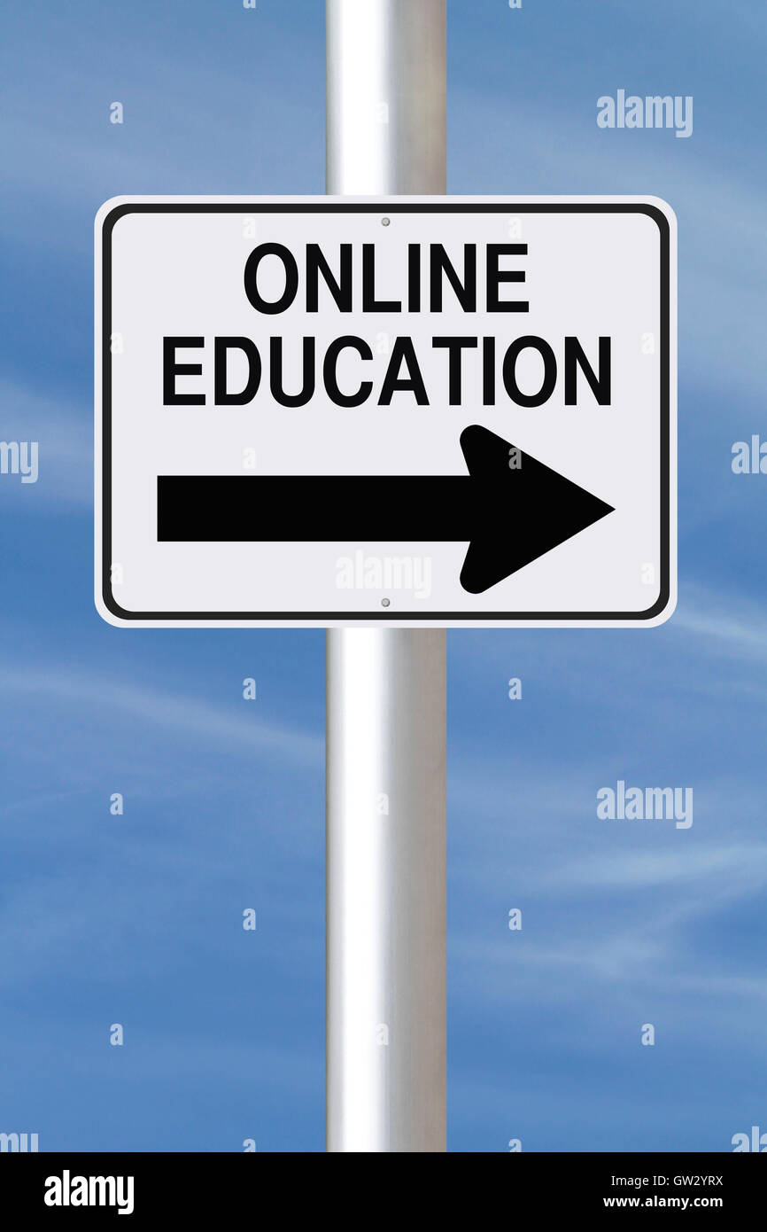 Online-Bildung auf diese Weise Stockfoto