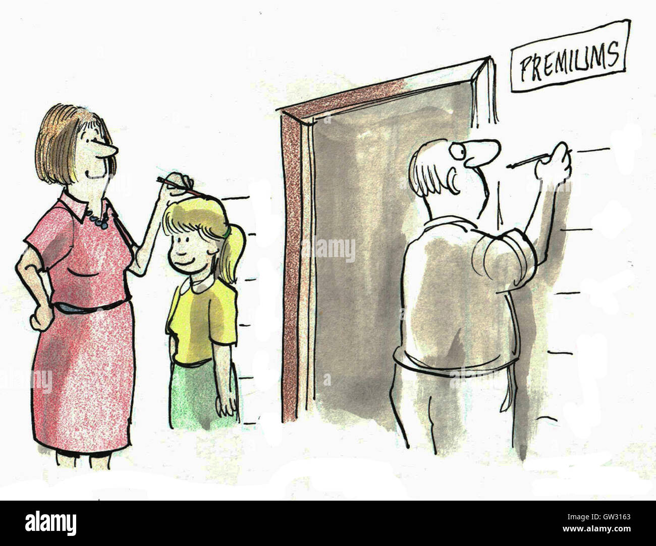 Versicherungskosten Stockfoto