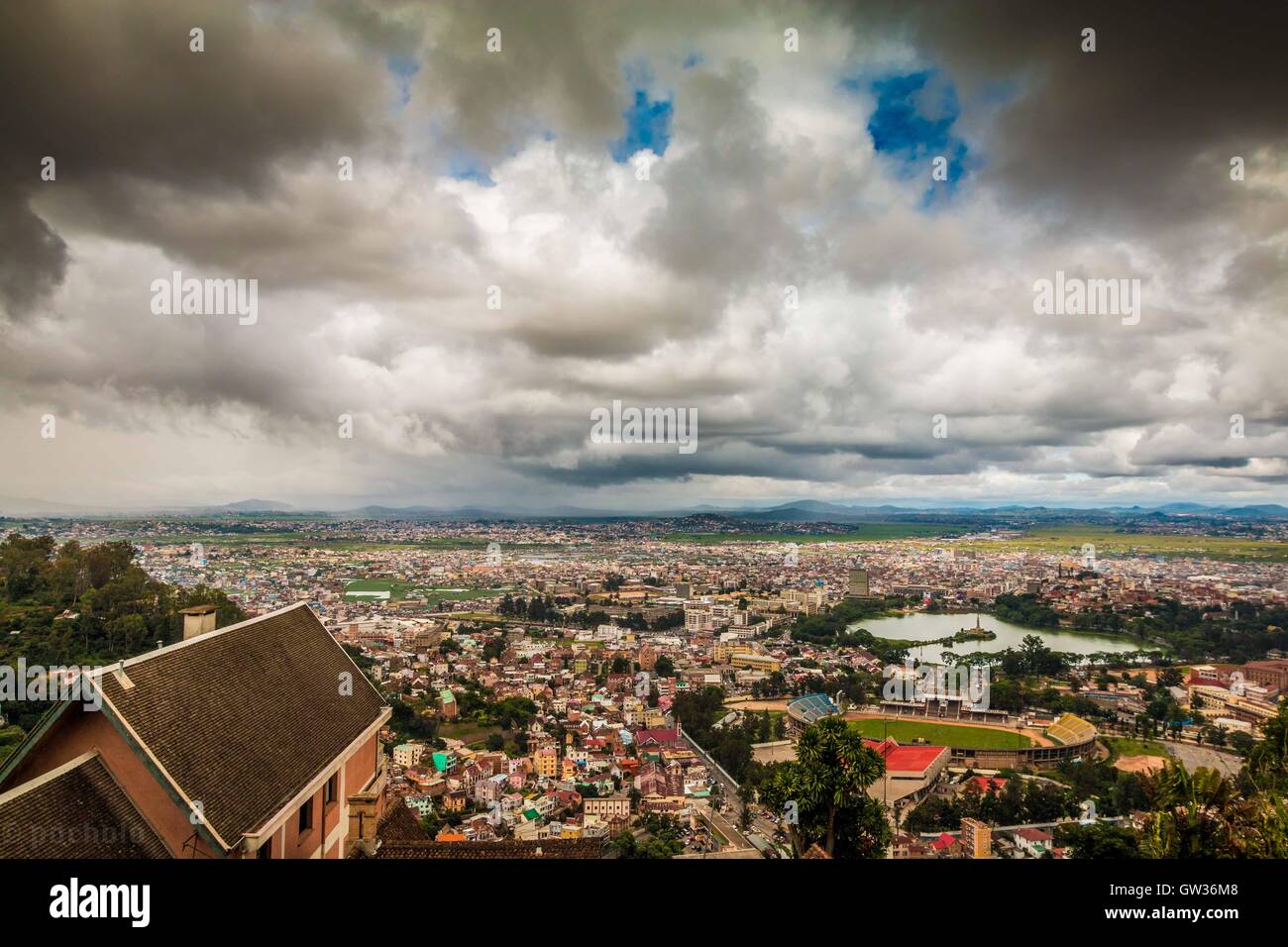 Ansicht der Stadt Antananarivo in Madagaskar Stockfoto