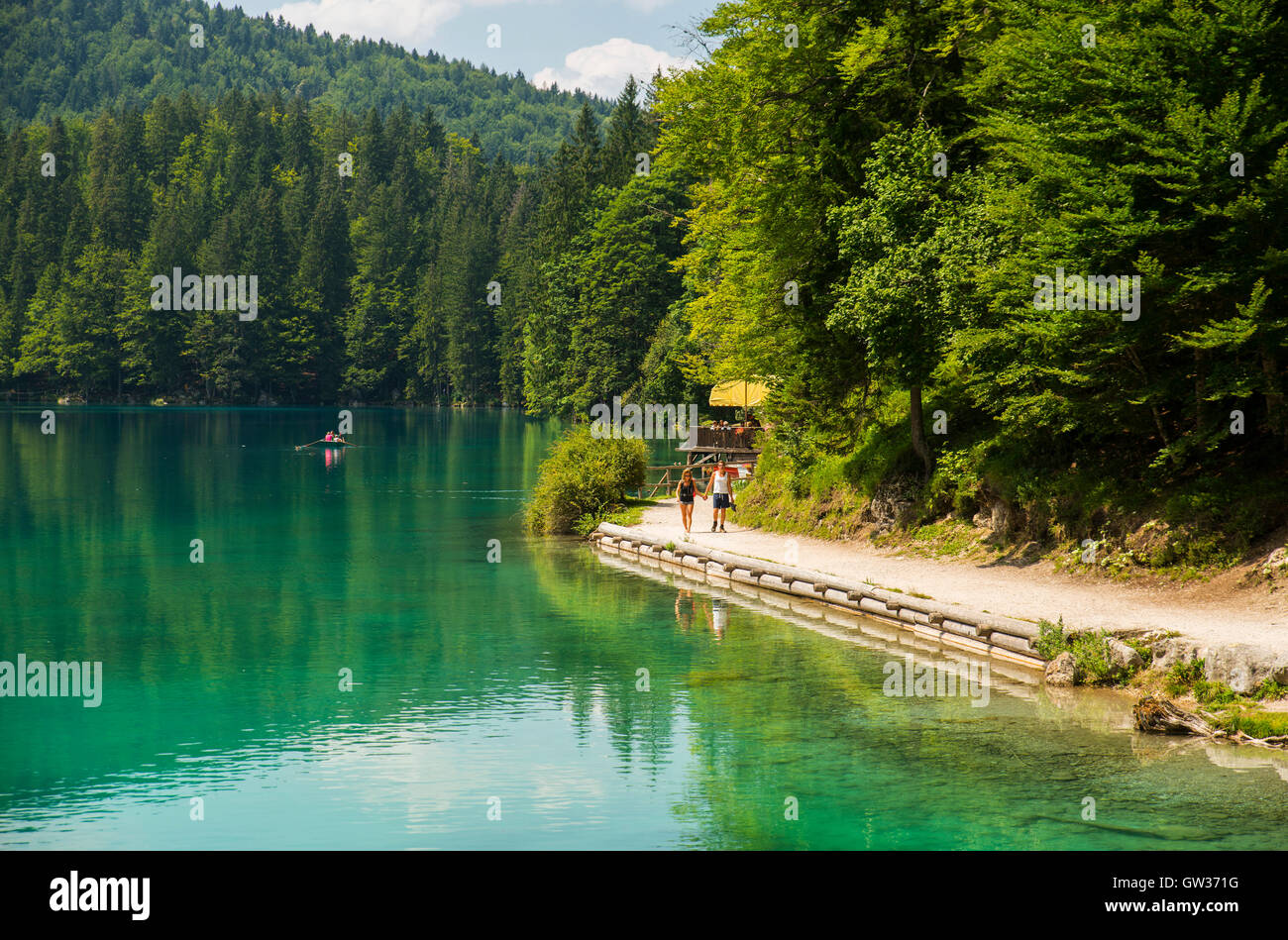 Laghi di Fusine / Fusine Seen / Belopeska Jezera, Italien Stockfoto