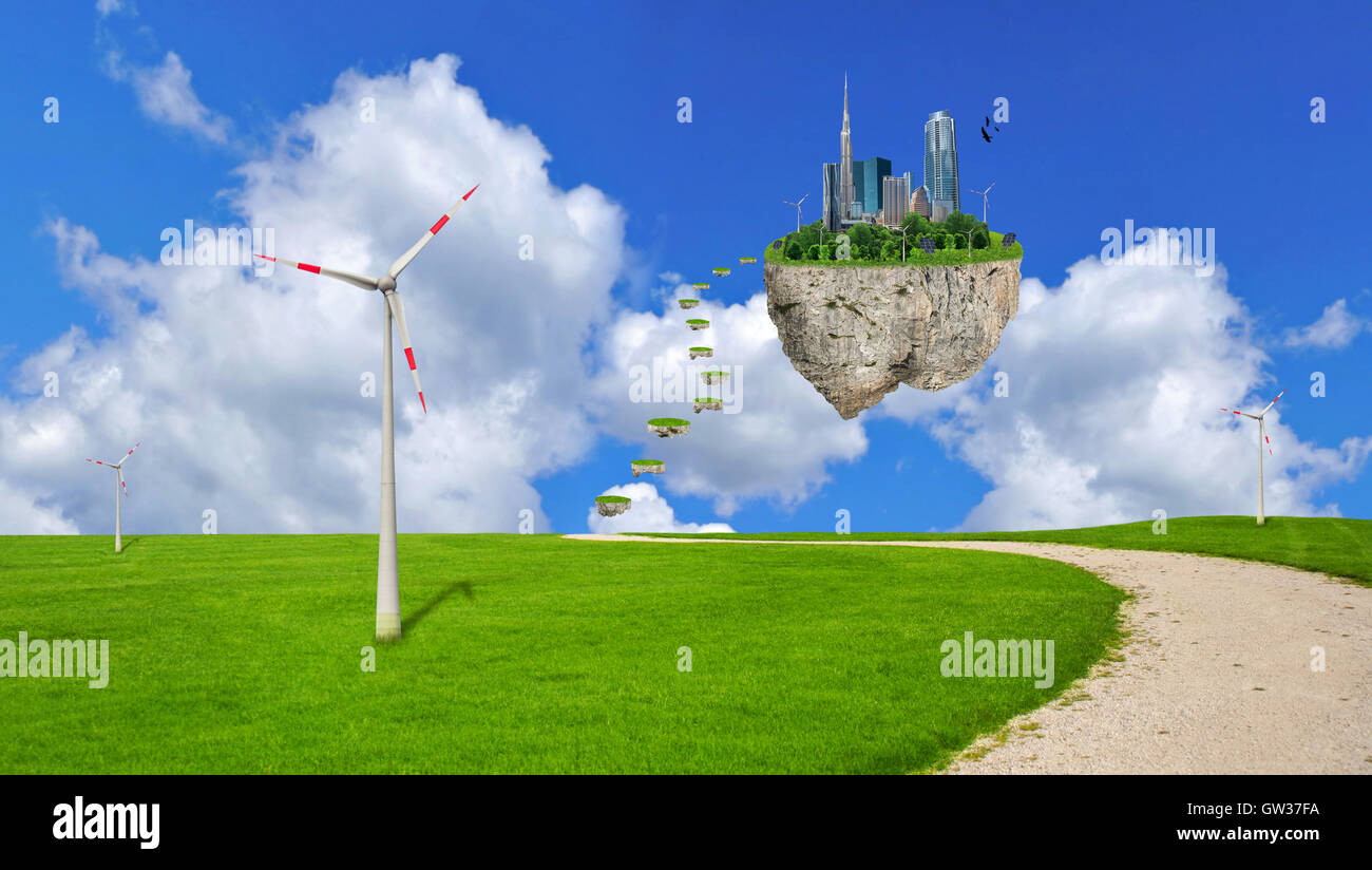 Öko Planet, Erde, Globus, Umwelt- Stockfoto